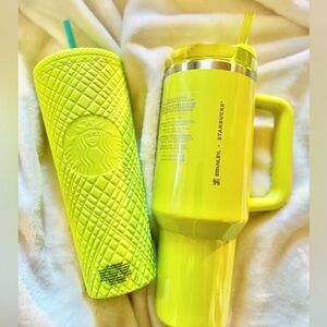 🍋‍🟩💚Lime green Stanley x Starbucks bundle
